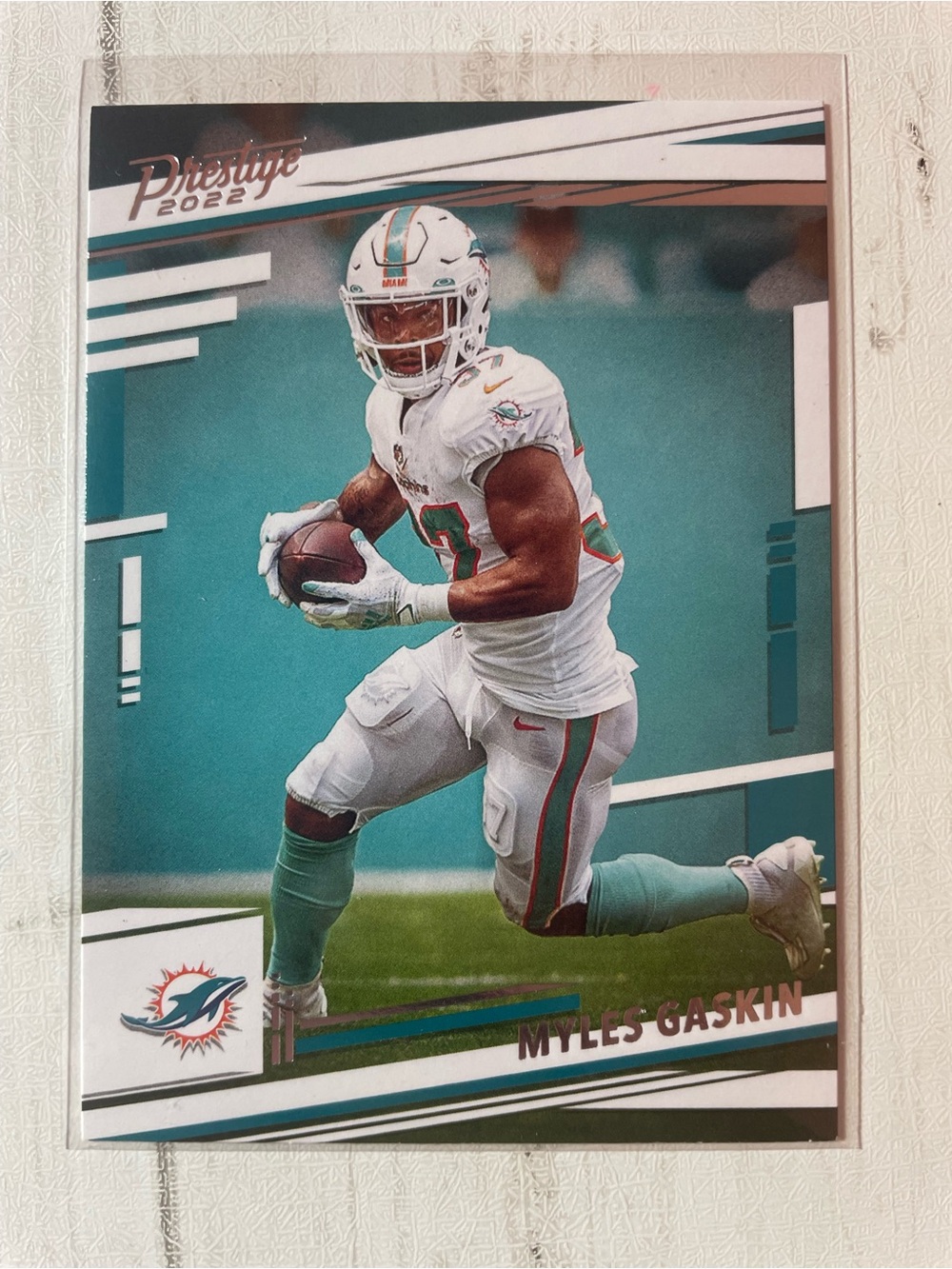 2022 Panini Prestige Football Myles Gaskin #181 Miami Dolphins